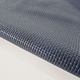 blue braided leather side
