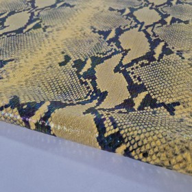 Exclusivo grabado serpiente amarillo y negro