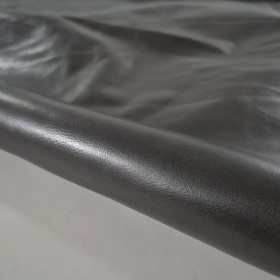 Dark grey specially tanned cowhide for upholstery