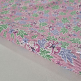Piel Serraje Estampado fantasia Flores rosa