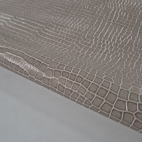 cream beige crocodile embossed
