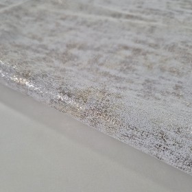 crupon serraje afelpado estampado metalizado fantasía plata