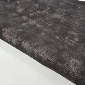 Piel de ante de cabra estampación fantasía negro plata