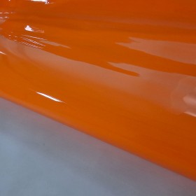 hojas vacuno charol naranja flúor