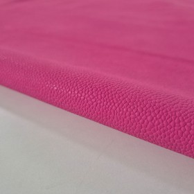 Fuschia milled cowleather side
