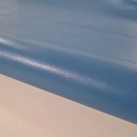 blue corrected grain leather