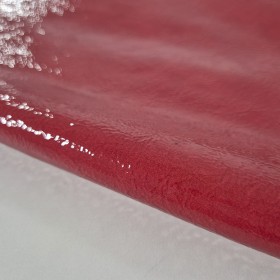 red cherry vernice leather sides
