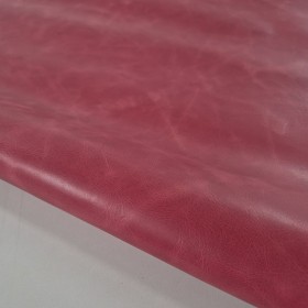 cuero vacuno rustico envejecido rojo