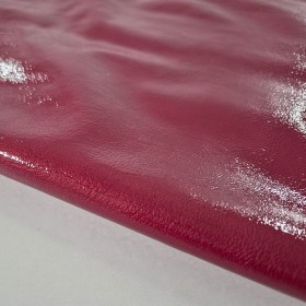 red vernice leather
