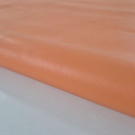 Soft orange full grain leather smooth finish