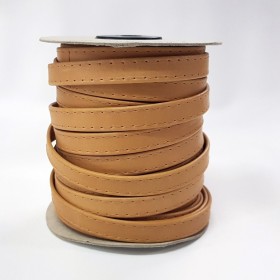 Beig Sewn Leather Strap