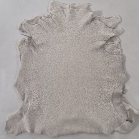 white shearling leather