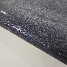 blue metallic laminated fantasy cowleather