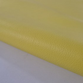hoja de cuero vacuno liso amarillo fluor