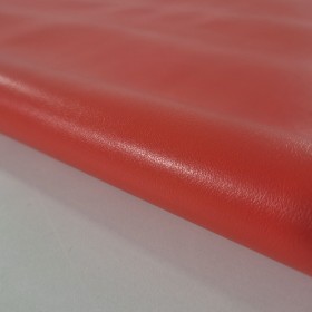 Cuero vacuno anilina grano natural rojo coral