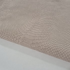 Sand snake embossed over calfskin