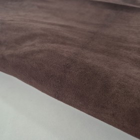 dark brown goat suede