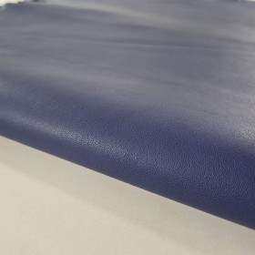 Piel de cabra anilina natural lisa semi brillo azul viola
