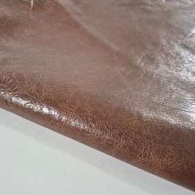 brown rustic vintage lambskin leather