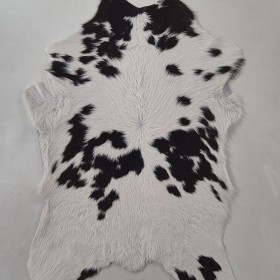 white and black hair calfskin