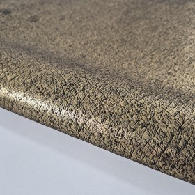 bronze metallic laminated lambskin leather