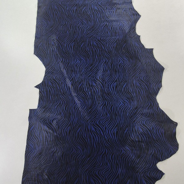 BLUE ZEBRA HAIR LEATHER 759