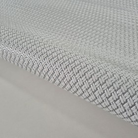 silver and white braided printed cowleather sides