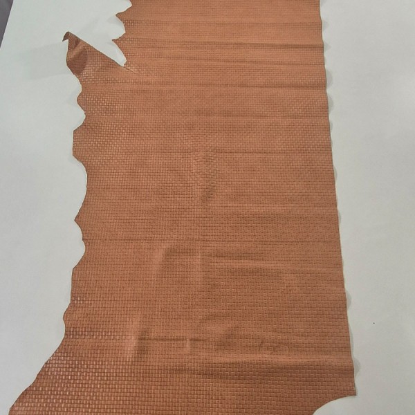 BROWN BRAIDED COWLEATHER  449