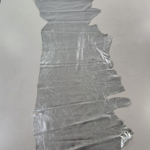 SILVER LAMINATED LEATHER 3488