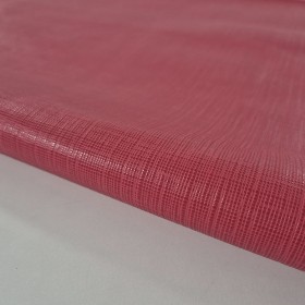 hojas de cuero vacuno grabado saffiano rojo