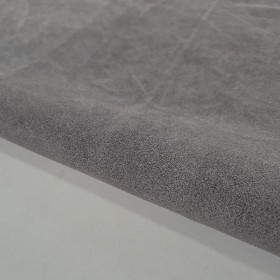Crupon de serraje afelpado rustico envejecido gris