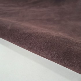 dark brown cowsuede leather
