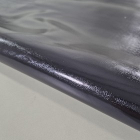 Piel vacuno laminado metalizado azul