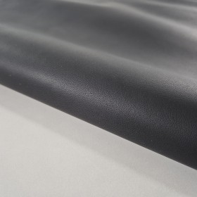Black matt smooth lambskin leather