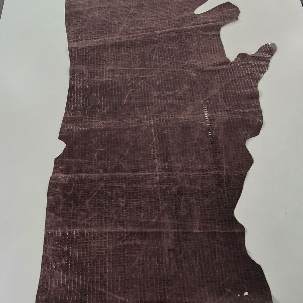 PIEL COCODRILO MARRON 2806