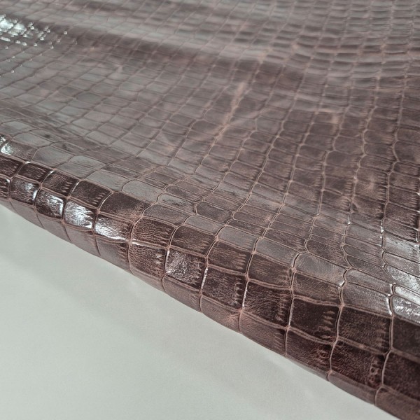PIEL COCODRILO MARRON 2806