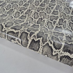 Natural snake embossed leather