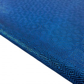Geometric fantasy Lambskin Electric Blue