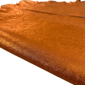 Orange Lambskin glitter effect