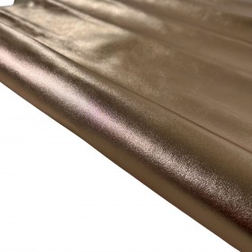 Salmon Lambskin shiny laminated effect