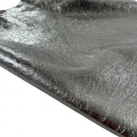 Piel de Cordero laminado plata
