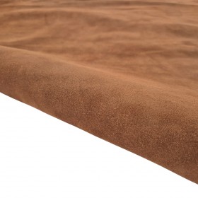 Brown croupon cowsuede leather