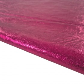 Fuschia laminated cowleather