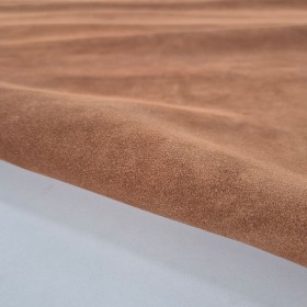 Brandy brown cowsplit leather