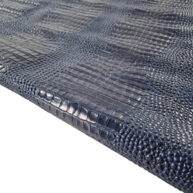 Blue Coco embossed Leather - Curtidos Sevillano