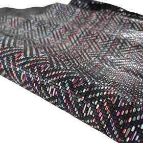 Black Goatskin Fantasy Pattern - Curtidos Sevillano
