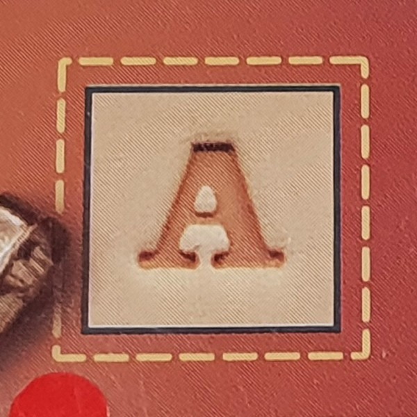EMBOSSING LETTERS STAMP 1781