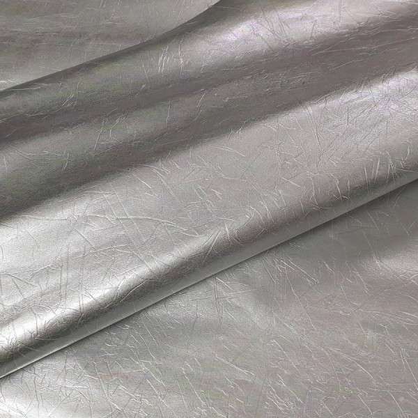 SILVER METALLIC GOAT LEATHER  1016