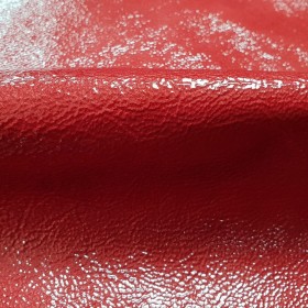 hojas charol vacuno arrugado rojo