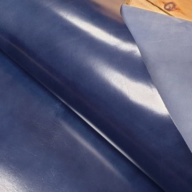 blue Vegetable Leather